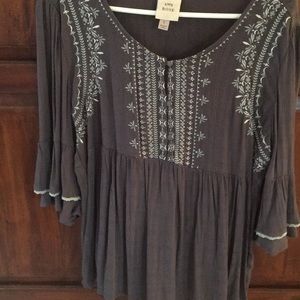 Grey Knox Rose blouse